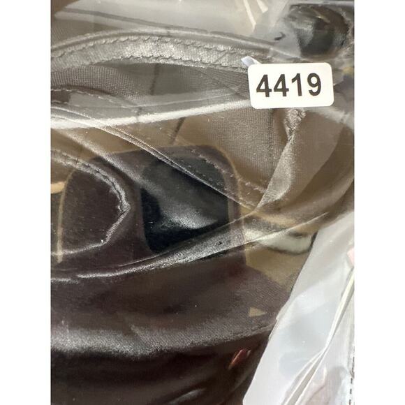 Halogen Dress Satin Sleeveless V-Neck Column Slip Midi Black NWT Medium - Picture 7 of 7